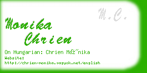 monika chrien business card